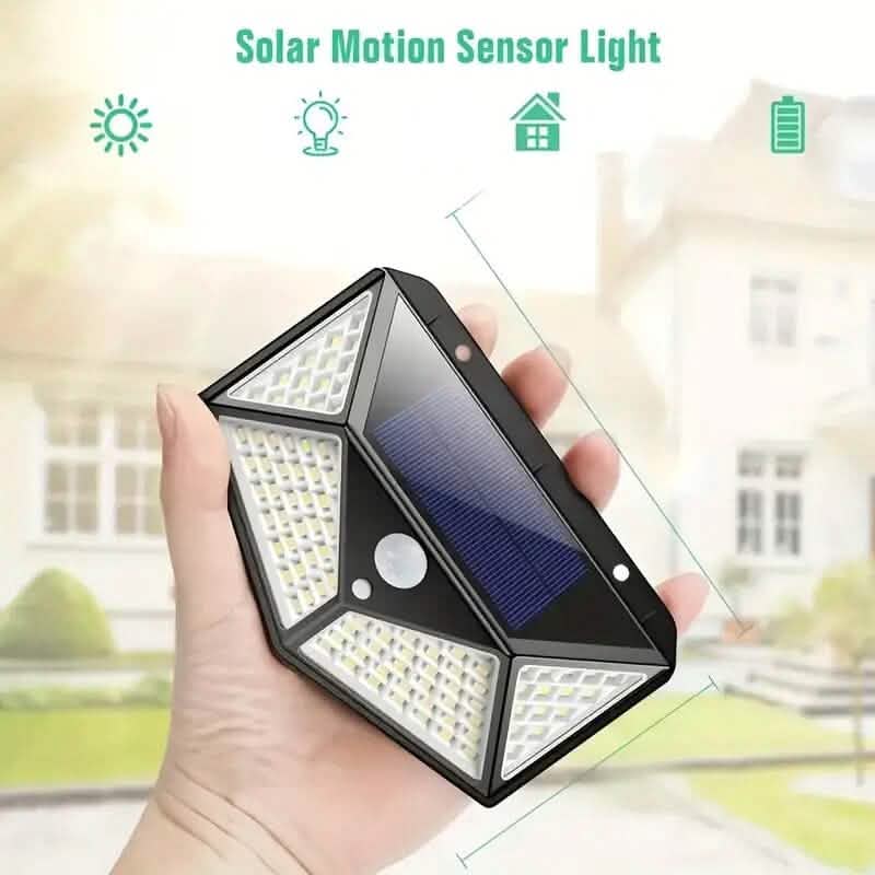 100-LED Solar Rechargeable Outdoor Light