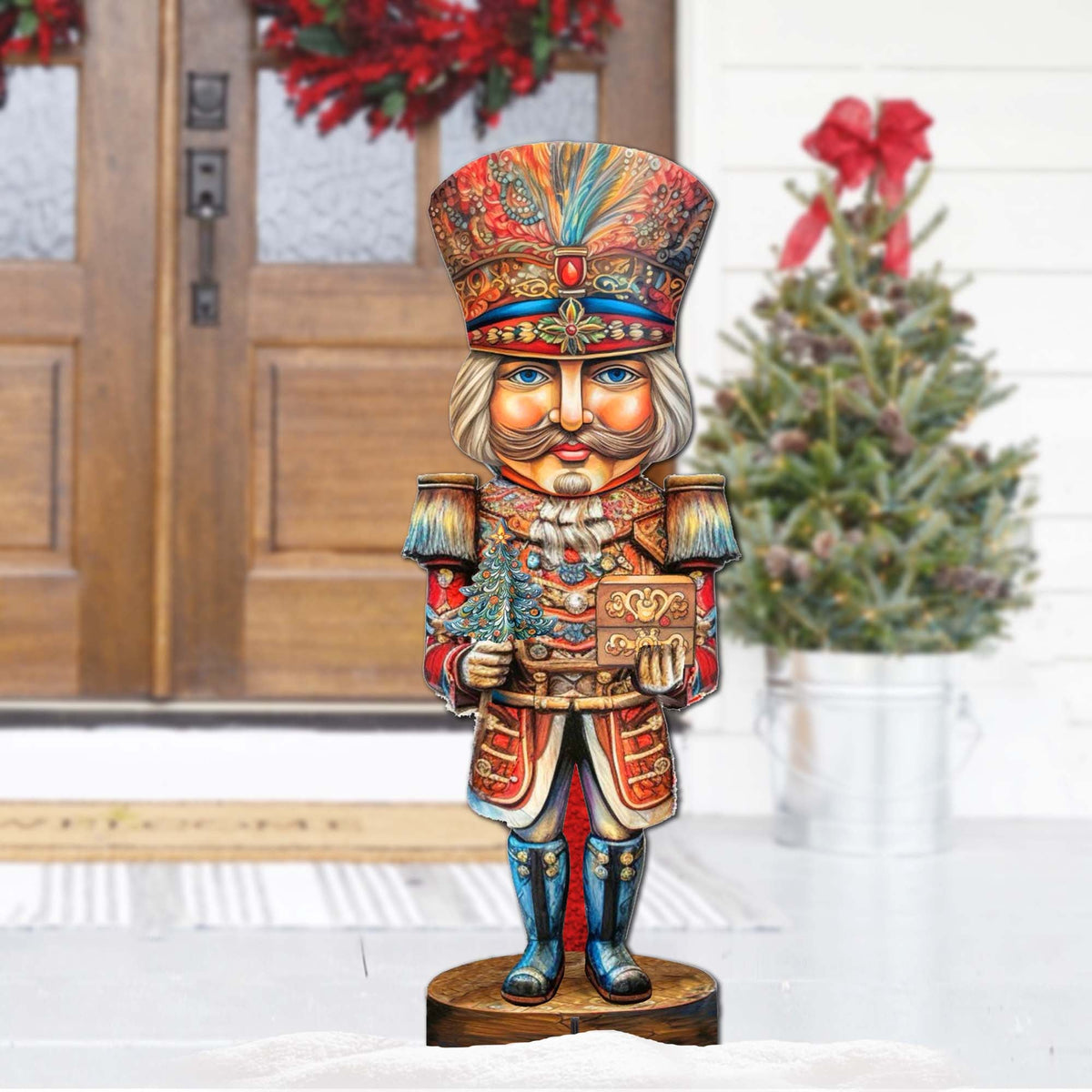 Nutcracker with a Heartwarming Surprise Outdoor Decor by G. Debrekht