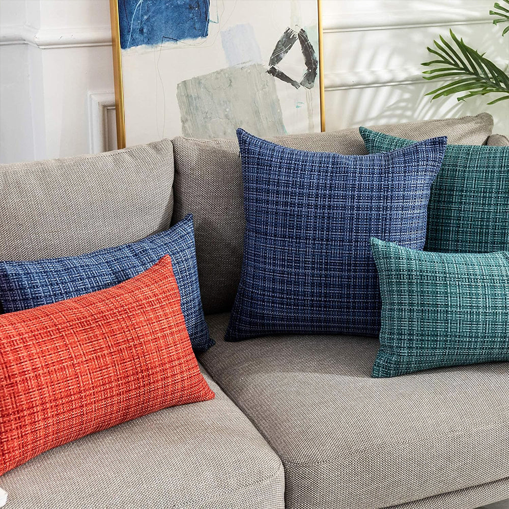 Premium Outdoor Waterproof Throw Pillow Cover and Insert