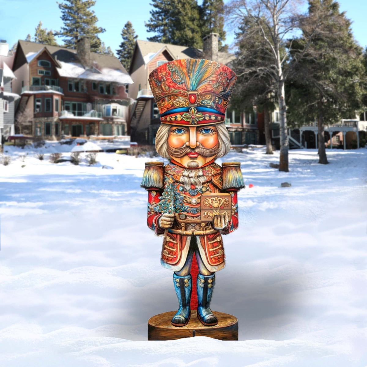 Nutcracker with a Heartwarming Surprise Outdoor Decor by G. Debrekht