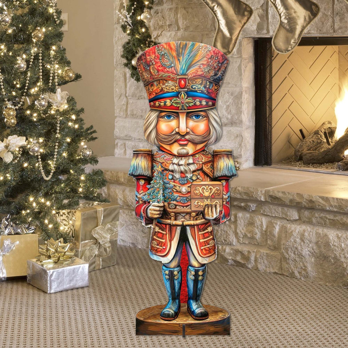 Nutcracker with a Heartwarming Surprise Outdoor Decor by G. Debrekht