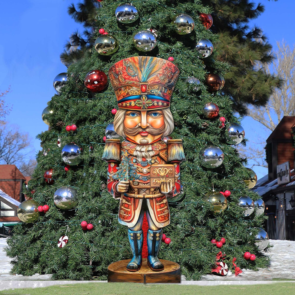 Nutcracker with a Heartwarming Surprise Outdoor Decor by G. Debrekht