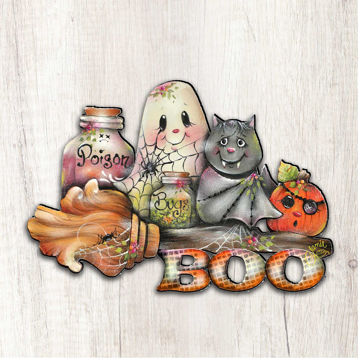 Brunhilda's Broom Halloween Door & Wall Decor