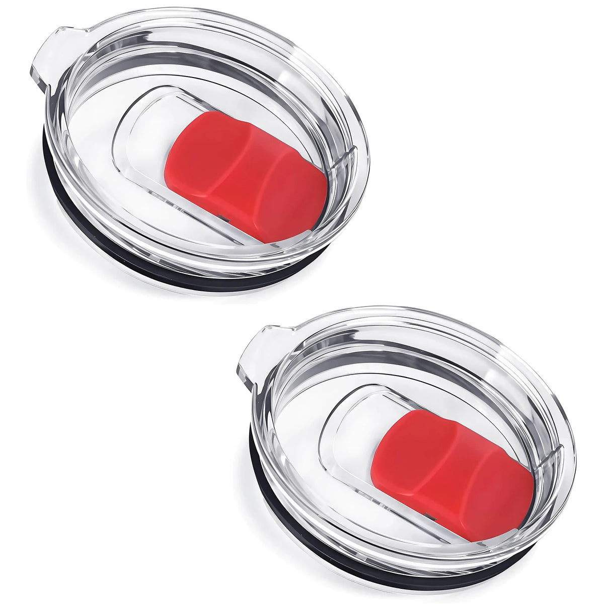 2Pcs 30oz /20oz Tumbler Lids, Travel Spill Proof Cup Lids Covers with Magnetic Slider Switch, BPA Free