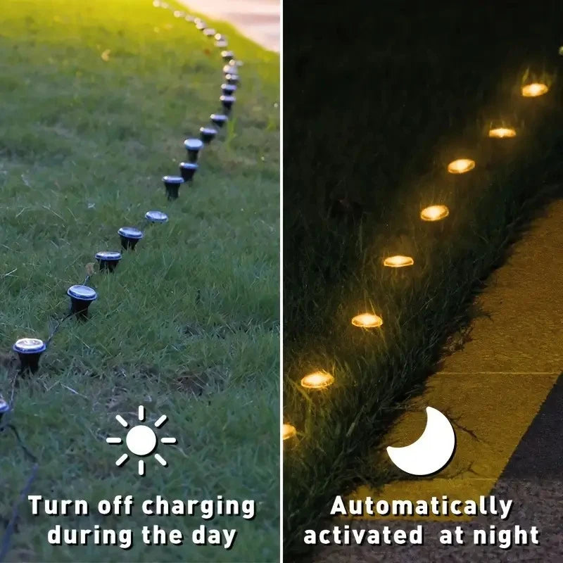 Solar LED Garden Pathway Light — 8 Modes, Waterproof Outdoor Stake Lamp