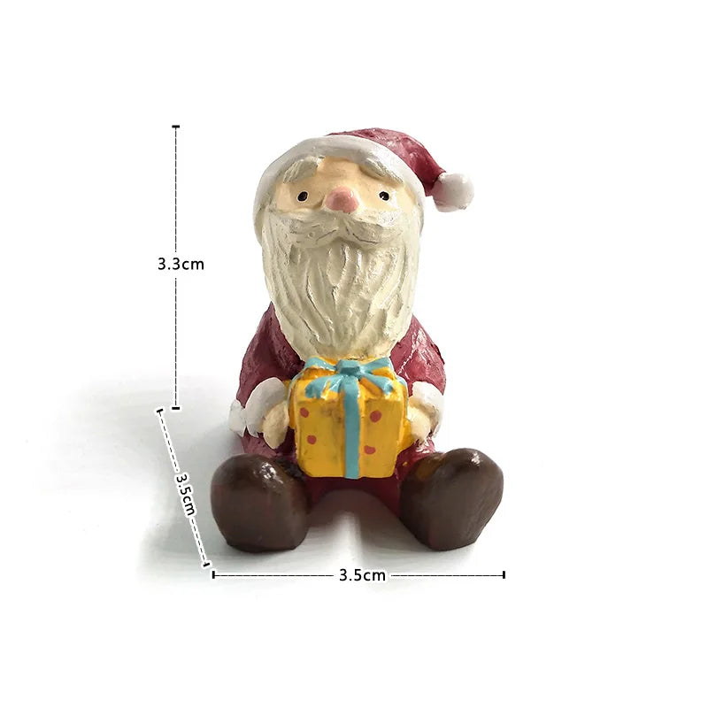 Christmas Miniature Figurines – Whimsical Resin Holiday Characters