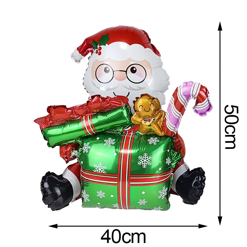 Christmas Standing Foil Balloons – Snowman, Reindeer, Santa & More