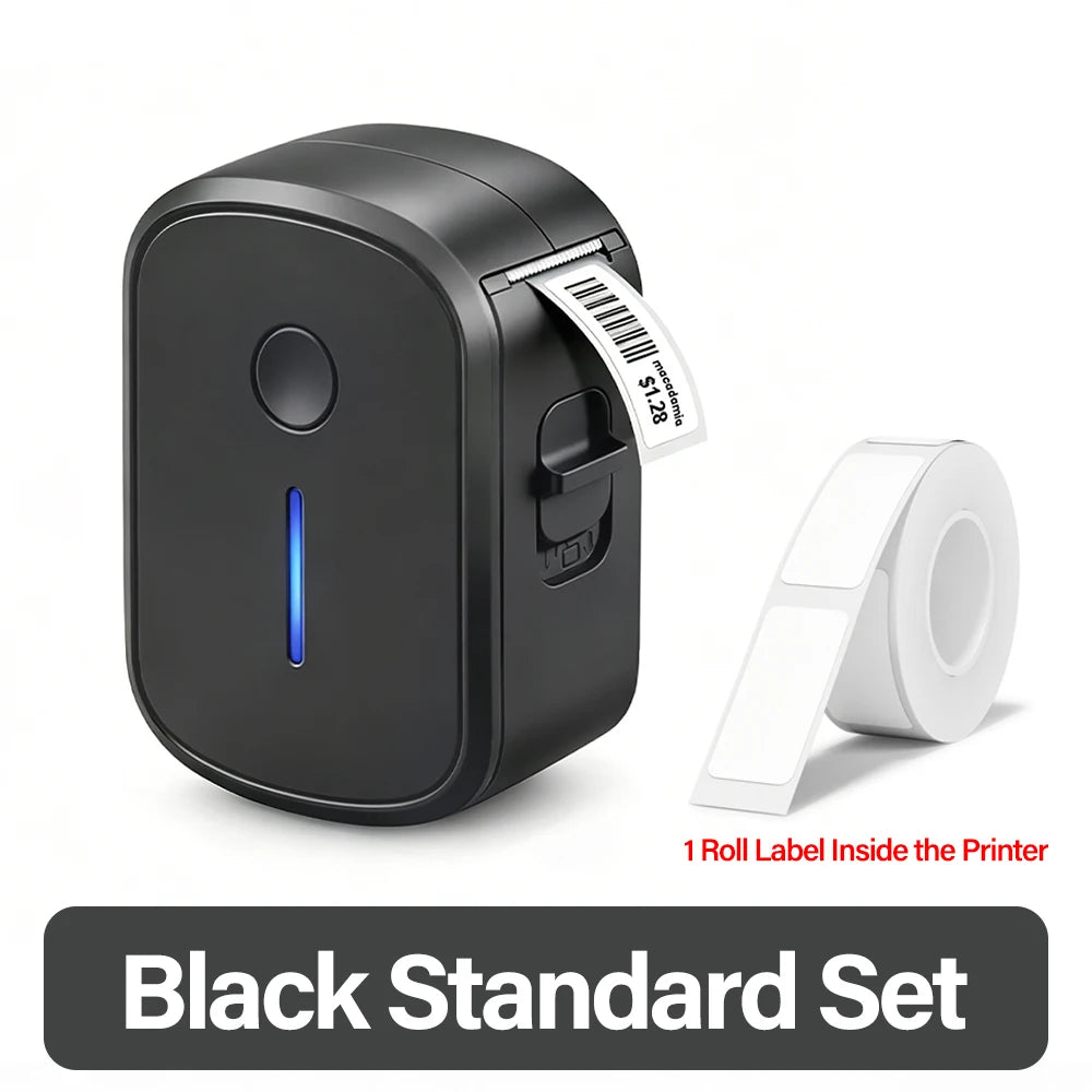 Portable Mini Bluetooth Label Printer — Inkless Self-Adhesive Thermal Sticker Maker