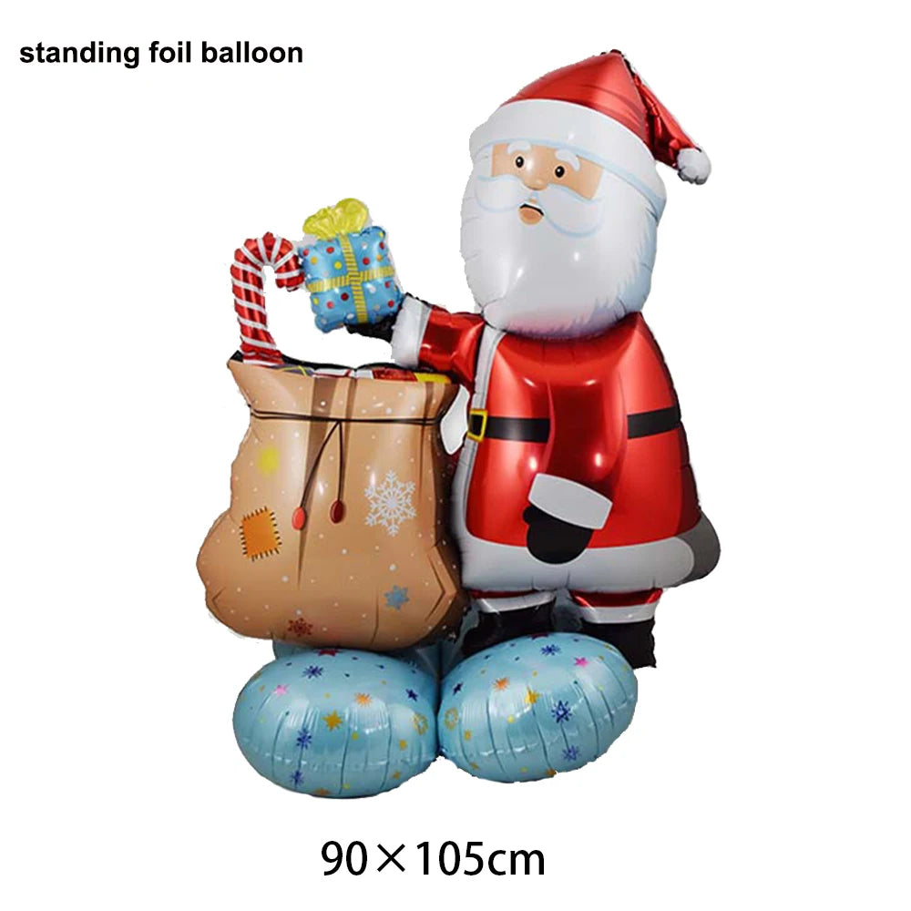 Christmas Standing Foil Balloons – Snowman, Reindeer, Santa & More