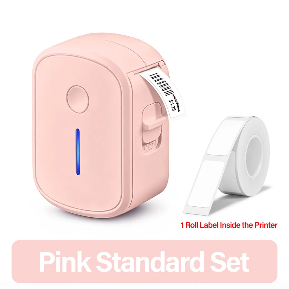 Portable Mini Bluetooth Label Printer — Inkless Self-Adhesive Thermal Sticker Maker