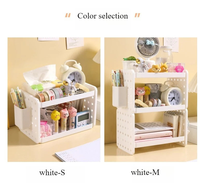 Desktop Pegboard Organizer with Pen Holder — 2 & 3 Tier