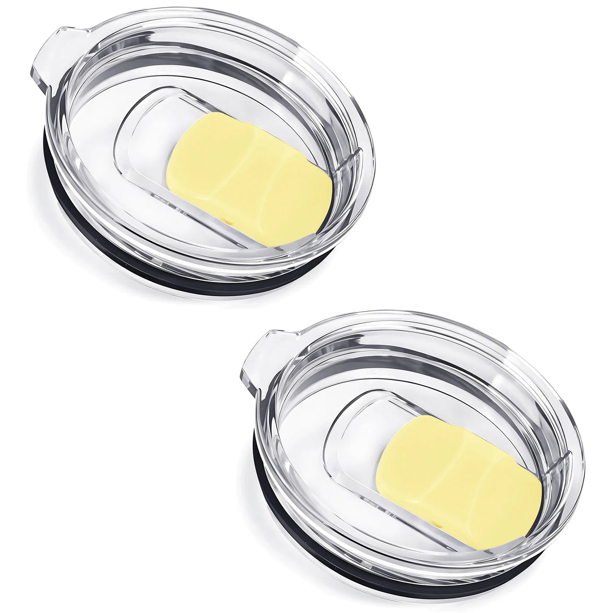 2Pcs 30oz /20oz Tumbler Lids, Travel Spill Proof Cup Lids Covers with Magnetic Slider Switch, BPA Free