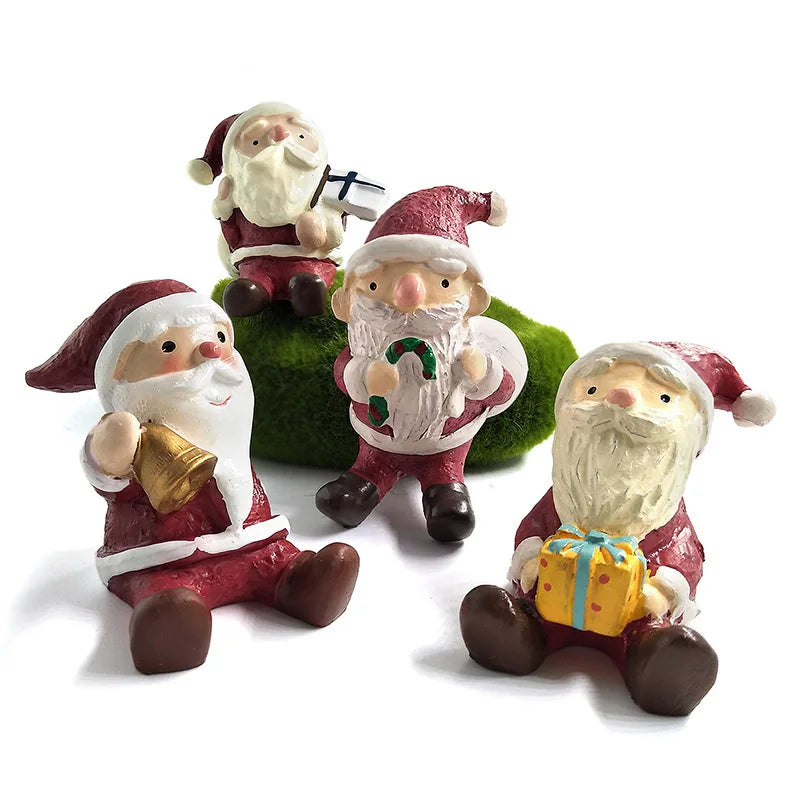 Christmas Miniature Figurines – Whimsical Resin Holiday Characters