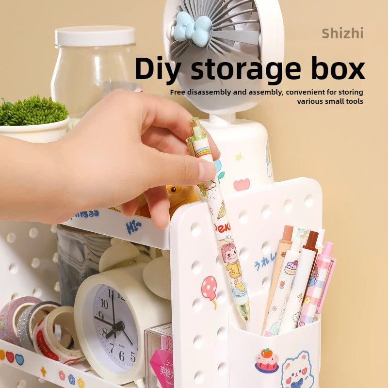 Desktop Pegboard Organizer with Pen Holder — 2 & 3 Tier