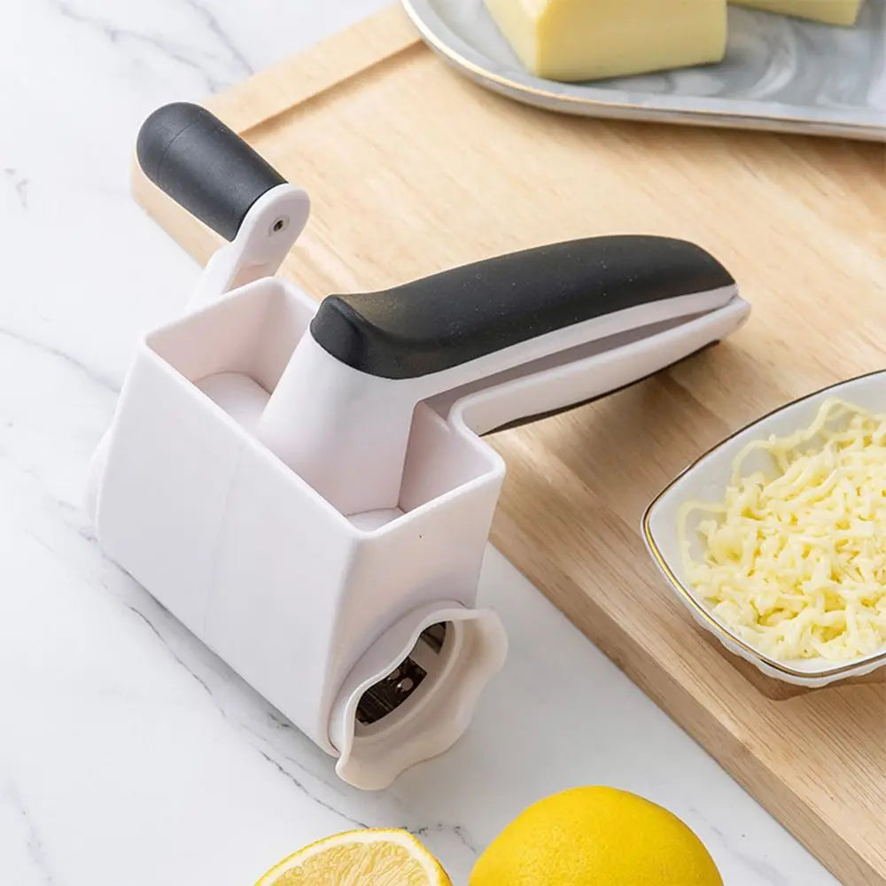 3-in-1 Hand-Cranked Cheese Grater Rotary Multi-functional Parmesan Cheese Shredder Hand Crank Detachable Chocolate Grater Butter