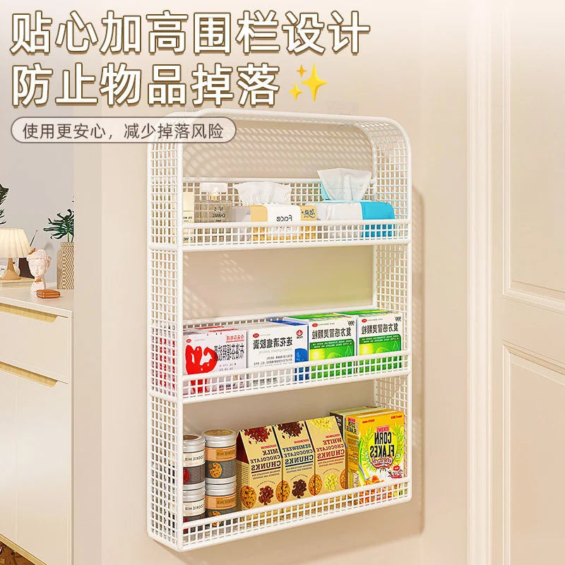 2-Tier Wall-Mounted Door & Wall Storage Rack