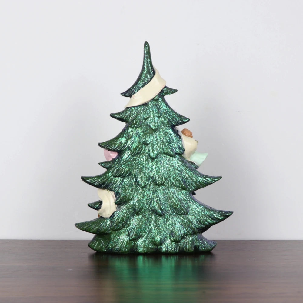 Angel Christmas Tree Resin Ornament — Elegant Holiday Figurine Decor