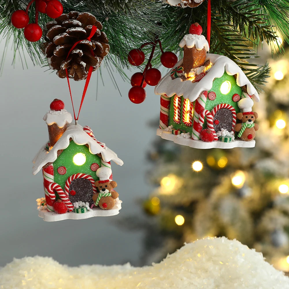 Christmas LED Musical Hanging Ornament — Snowman, Gingerbread & Santa Designs
