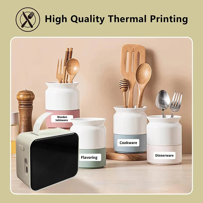Marklife P15 Mini Bluetooth Label Printer — Portable Thermal Sticker Maker, No Ink Needed