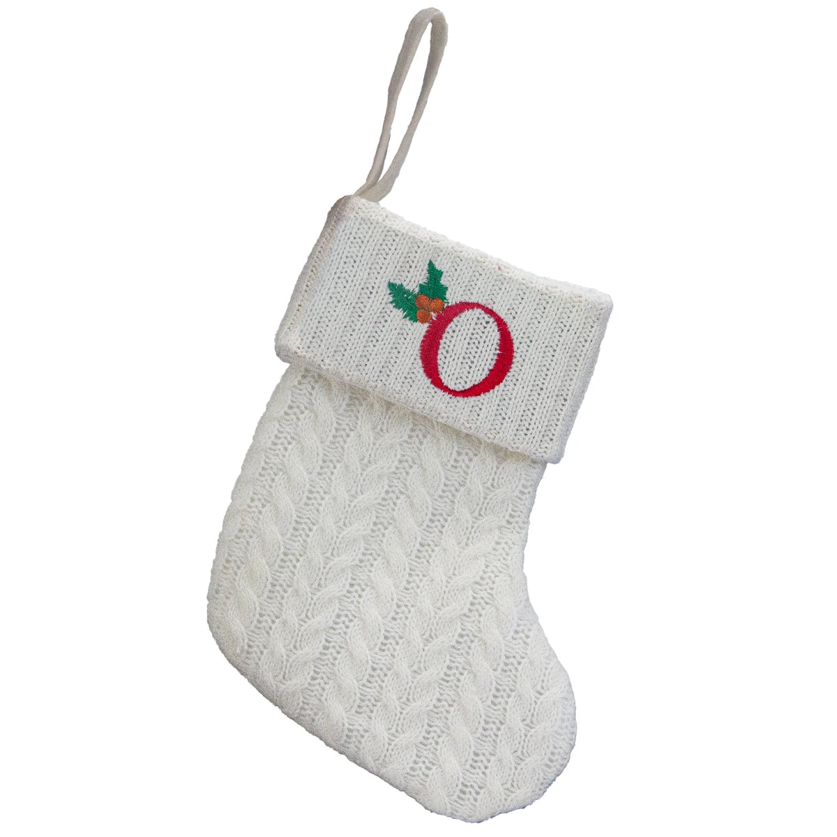 Personalized Letter Christmas Stocking — Alphabet Initial Holiday Gift Bag & Tree Decor