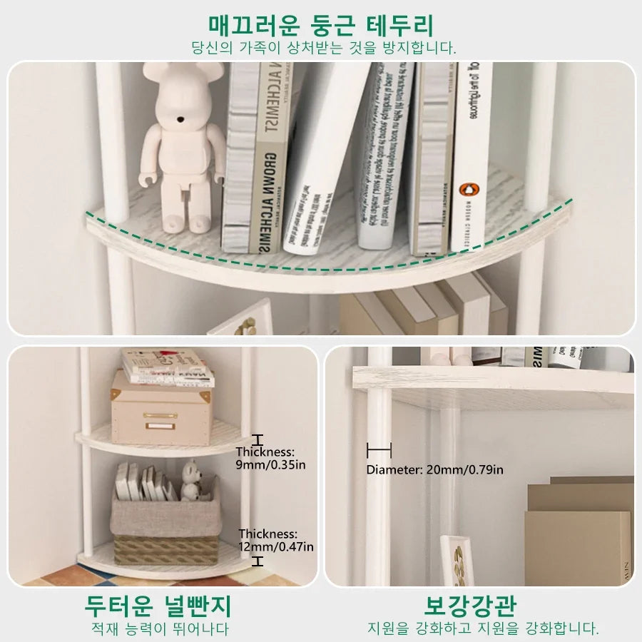 Corner Wall Storage Rack — Shelves for Living Room, Kitchen & Bedroom