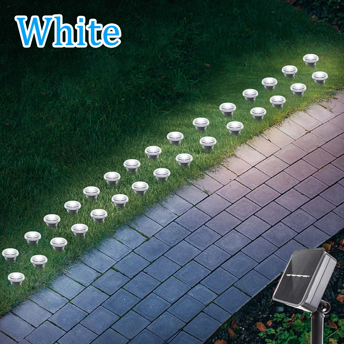 Solar LED Garden Pathway Light — 8 Modes, Waterproof Outdoor Stake Lamp