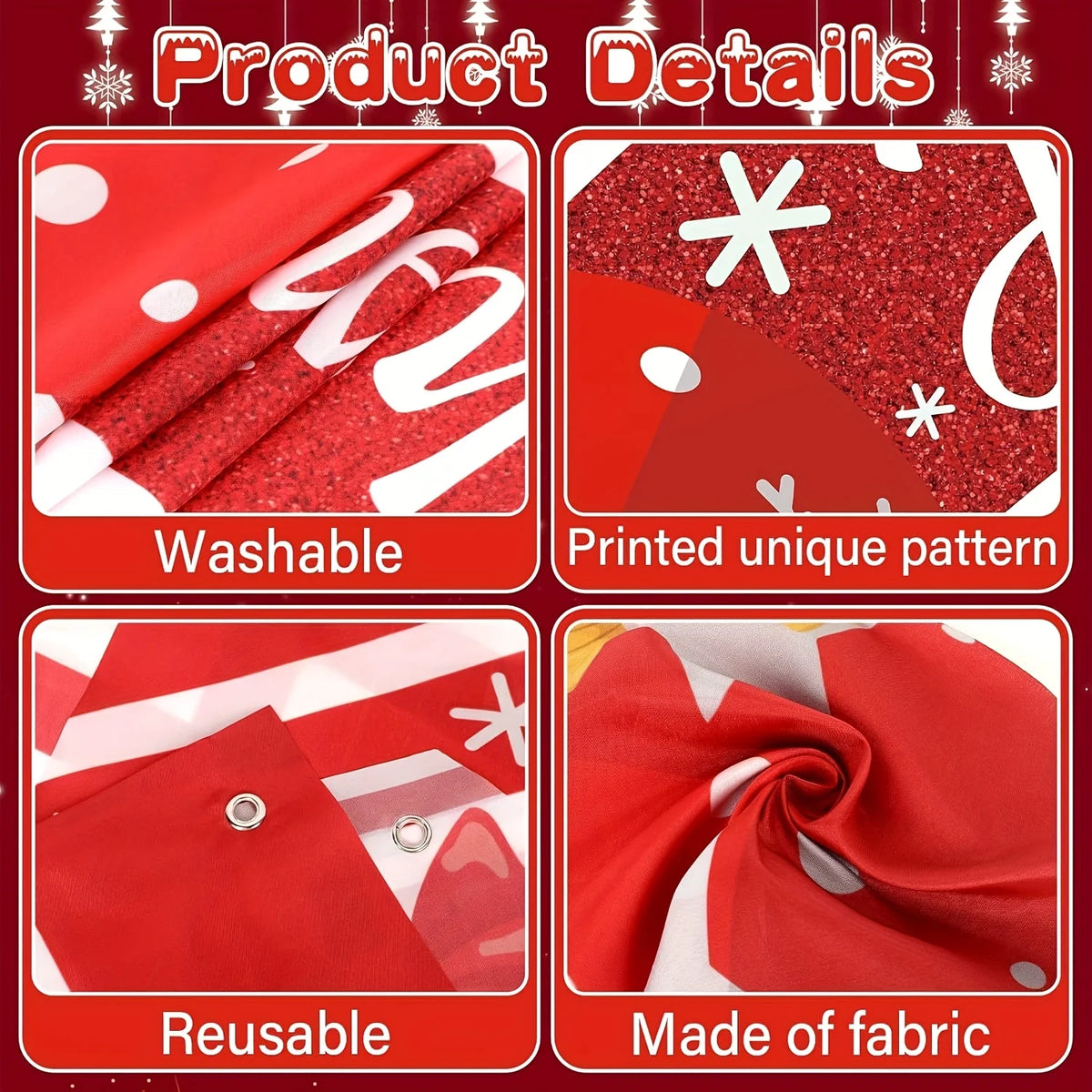 Christmas Door Hanging Banner — Merry Christmas Gift Box Decoration