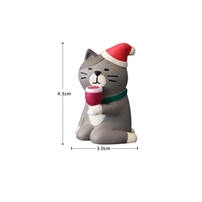 Christmas Miniature Figurines – Whimsical Resin Holiday Characters