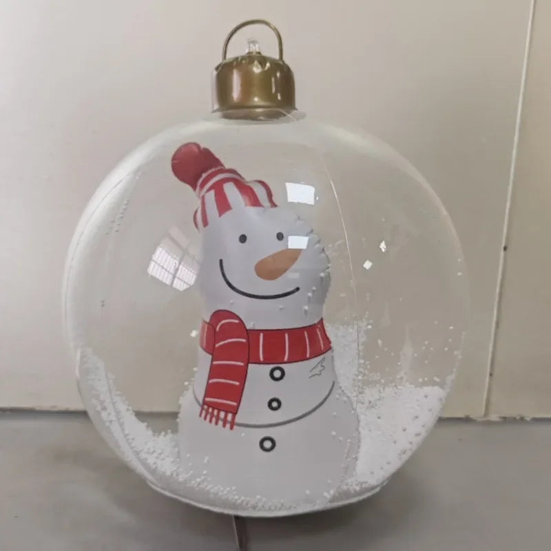 Christmas Tree Ornaments – Snowman, Santa & Tree Designs with Optional LED