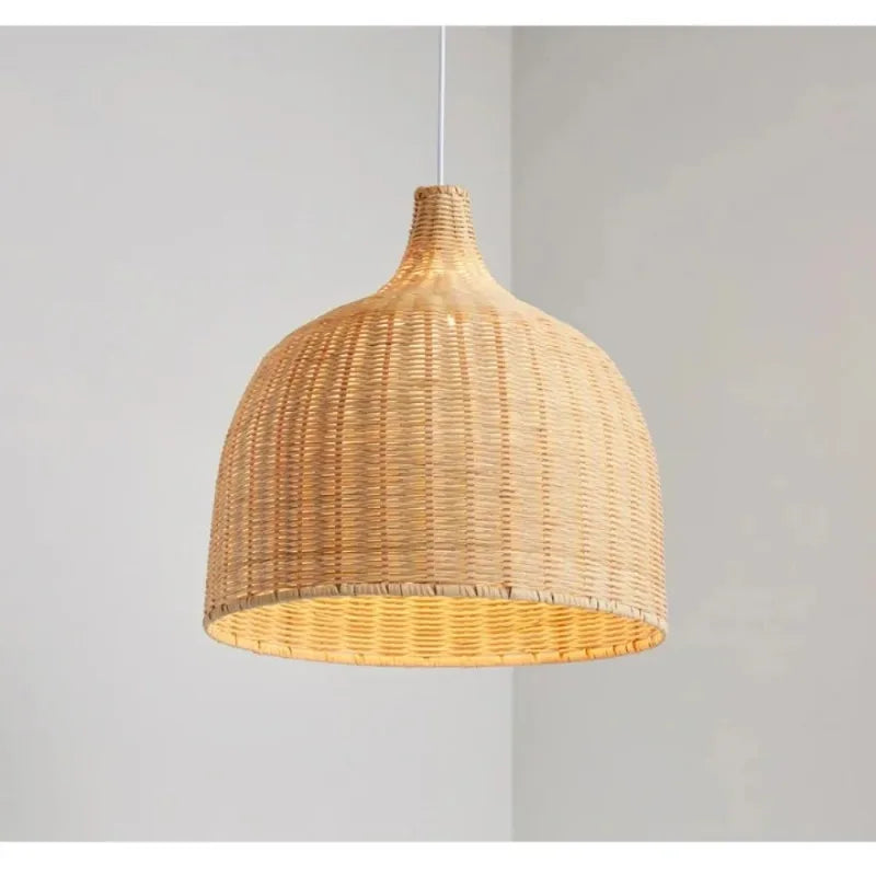 Southeast Asia Hand-Woven Rattan Pendant Chandelier — Boho Bamboo Lantern