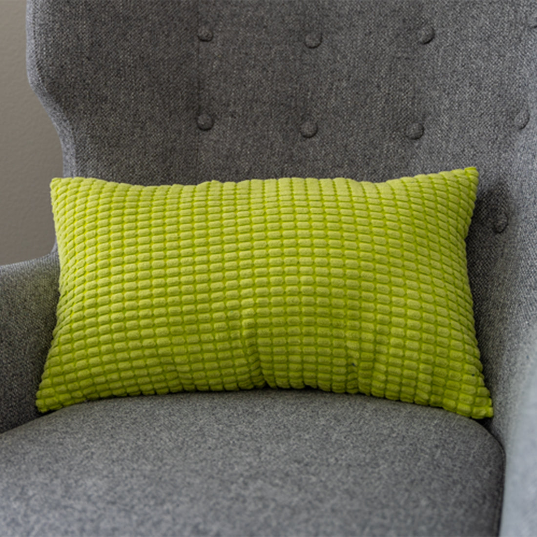 12''x20'' Soft Chenille Dot Throw Pillow | 8 Colors – Plush Textured Design | Cozy Modern Lumbar Accent | Insert Included