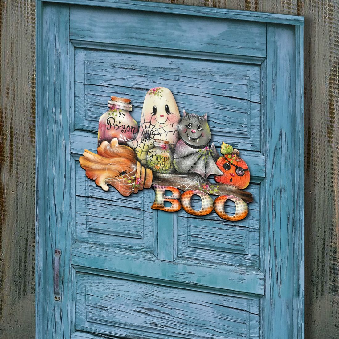Brunhilda's Broom Halloween Door & Wall Decor
