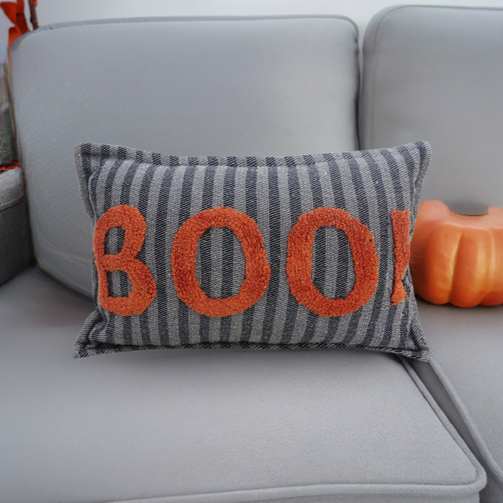 Halloween Throw Pillow BOO!
