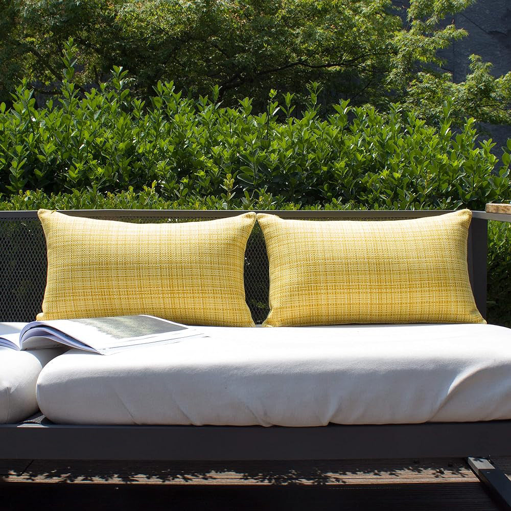 Premium Outdoor Waterproof Throw Pillow Cover and Insert