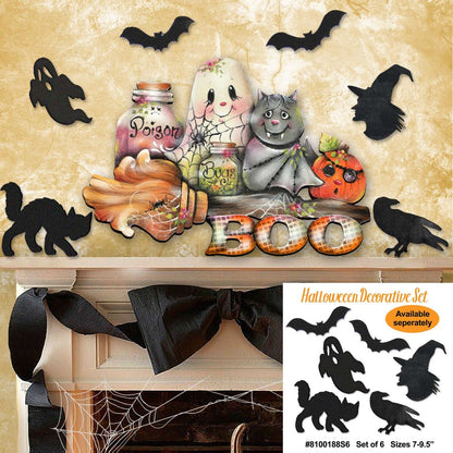 Brunhilda's Broom Halloween Door & Wall Decor