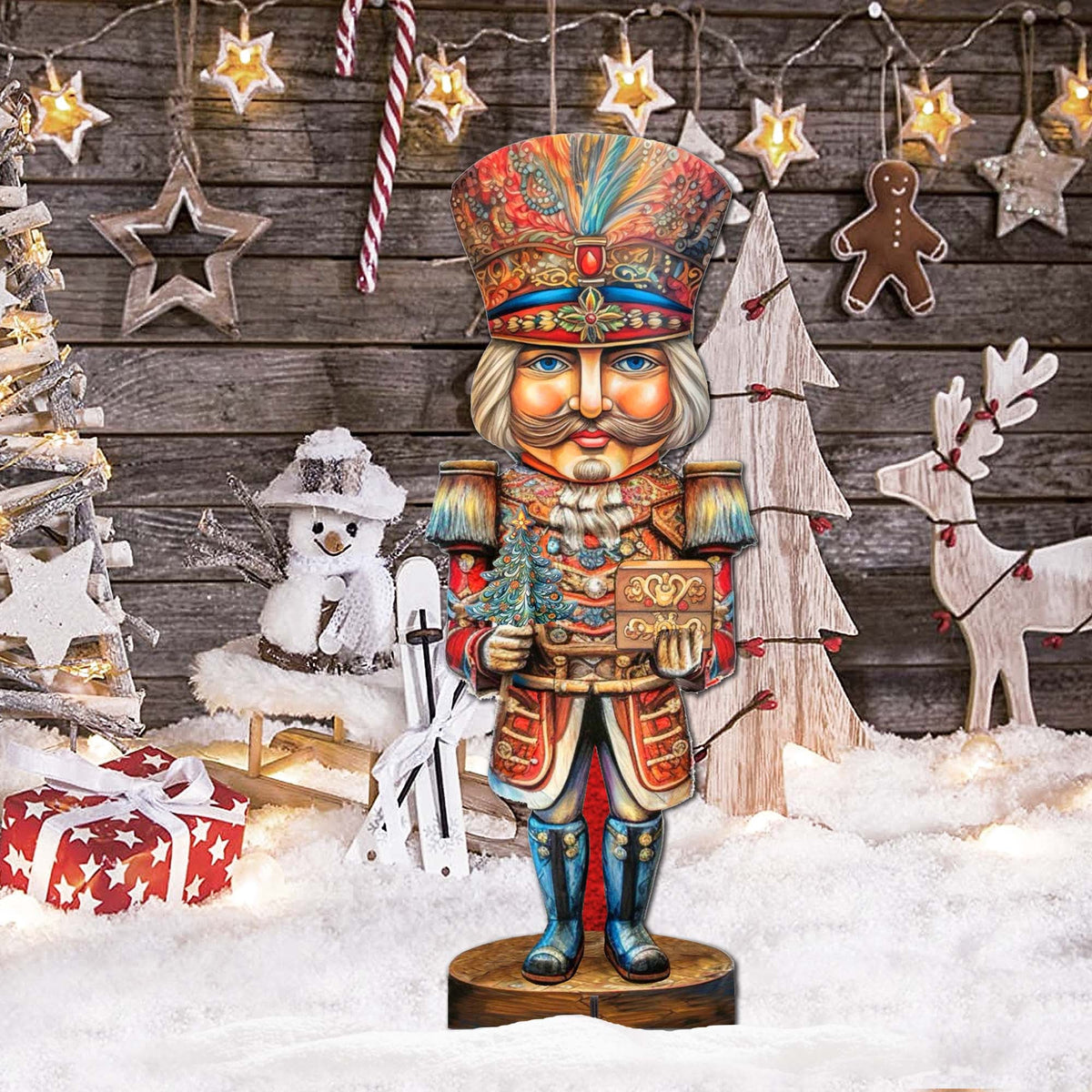 Nutcracker with a Heartwarming Surprise Outdoor Decor by G. Debrekht