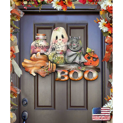 Brunhilda's Broom Halloween Door & Wall Decor