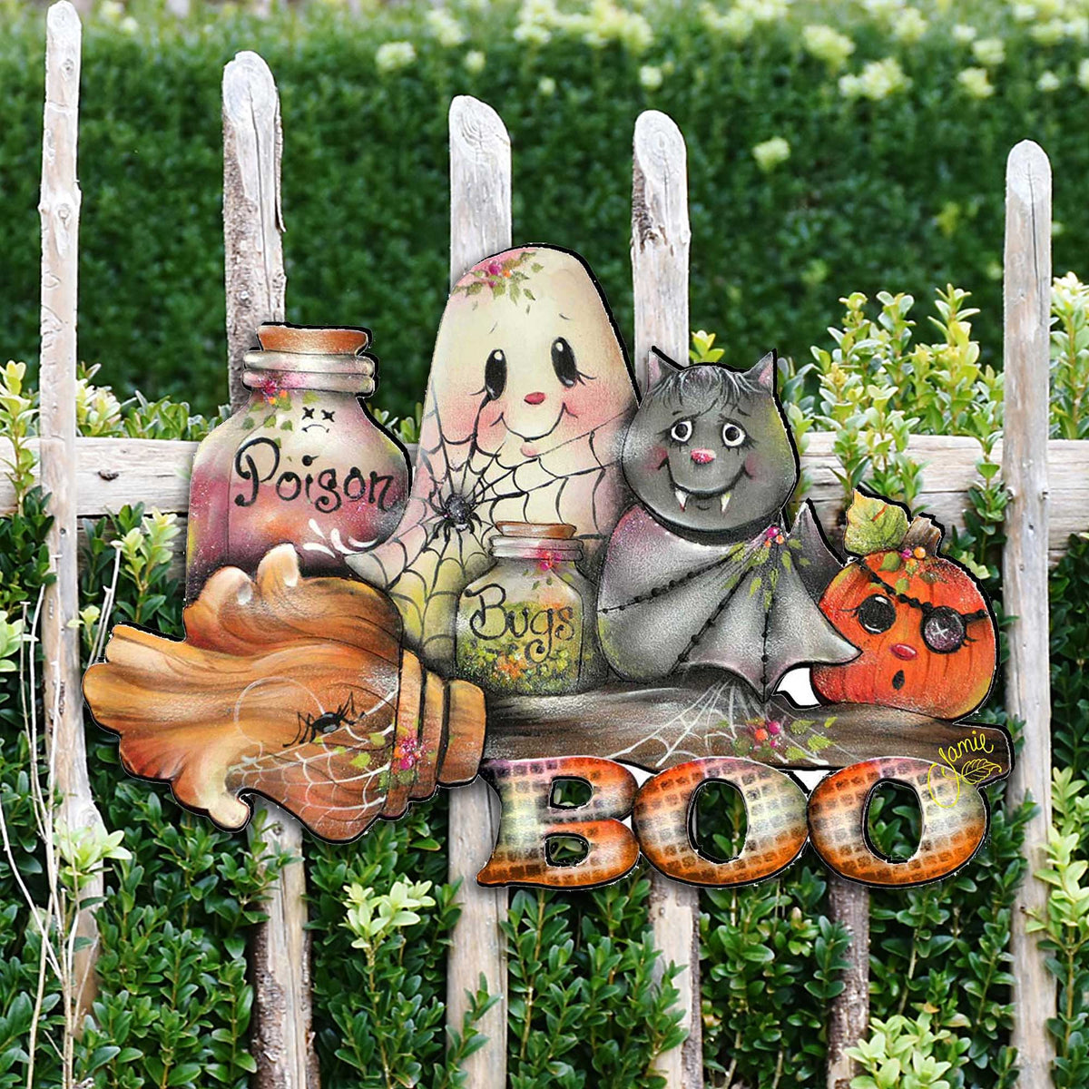 Brunhilda's Broom Halloween Door & Wall Decor