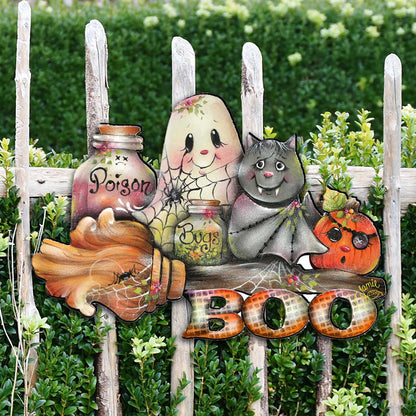 Brunhilda's Broom Halloween Door & Wall Decor