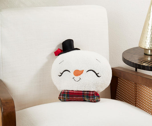 Snowman Holiday Throw Pillow