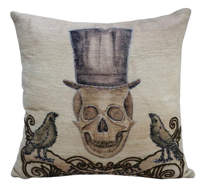 Halloween Embroidered Throw Pillow 20" x 20"