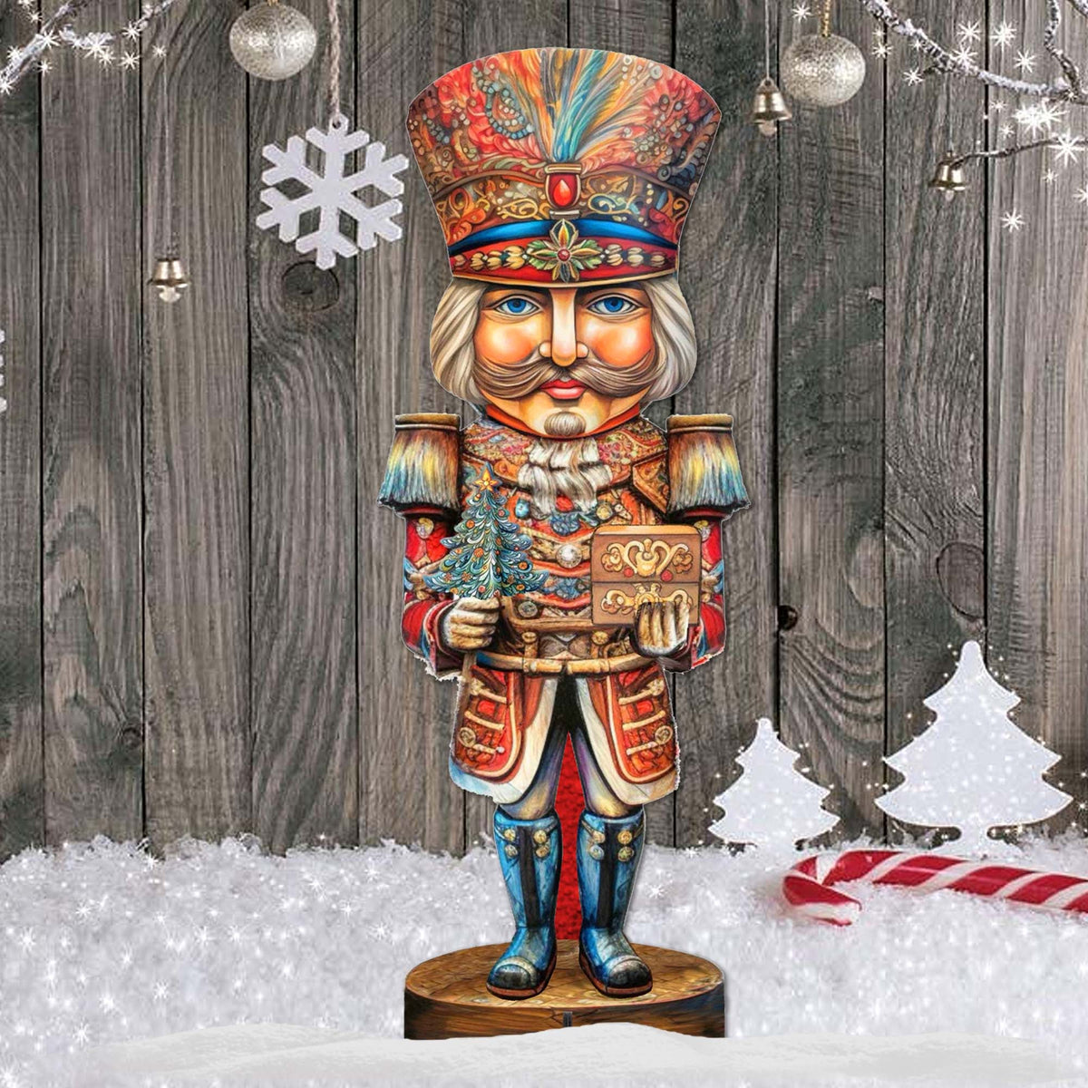 Nutcracker with a Heartwarming Surprise Outdoor Decor by G. Debrekht