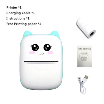 Mini Portable Thermal Printer — Instant Print for Photos, Labels & Notes, Wireless, USB Charging