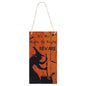 Halloween Wooden Pendant Ornaments — Pumpkin, Ghost & Trick-or-Treat Door & Party Decor