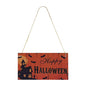 Halloween Wooden Pendant Ornaments — Pumpkin, Ghost & Trick-or-Treat Door & Party Decor