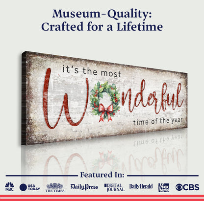 It's the most Wonderful Time of the Year Christmas Sign