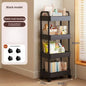 Multifunctional Open Shelf Storage Cart — Kitchen, Living Room & Bedroom Organizer