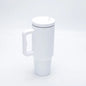 1pc 1200ml Leakproof 40oz Stainless Steel Tumbler with Handle and Straw Perfect for Outdoor Activities, Hiking, Running, Cycling