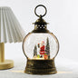 Crystal Ball Wind-Up Music Box — Rotating Christmas Scene Holiday Keepsake