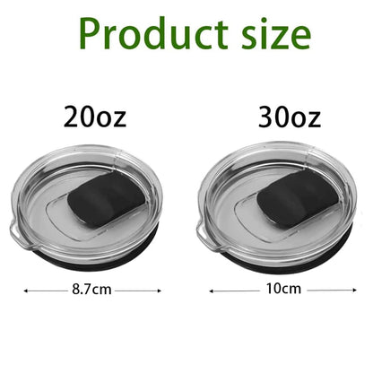 2Pcs 30oz /20oz Tumbler Lids, Travel Spill Proof Cup Lids Covers with Magnetic Slider Switch, BPA Free